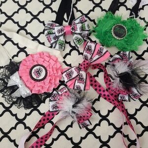 Bundle of 6 FOX Racing Headbands Black Pink Green